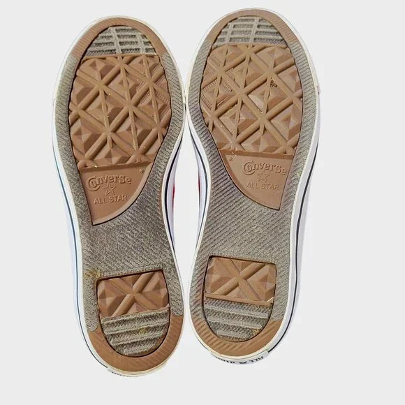 Converse All Star Chuck Taylor Womens Size 8.5 Men Size 6.5 Red Low Top Sneakers - Picture 4 of 8